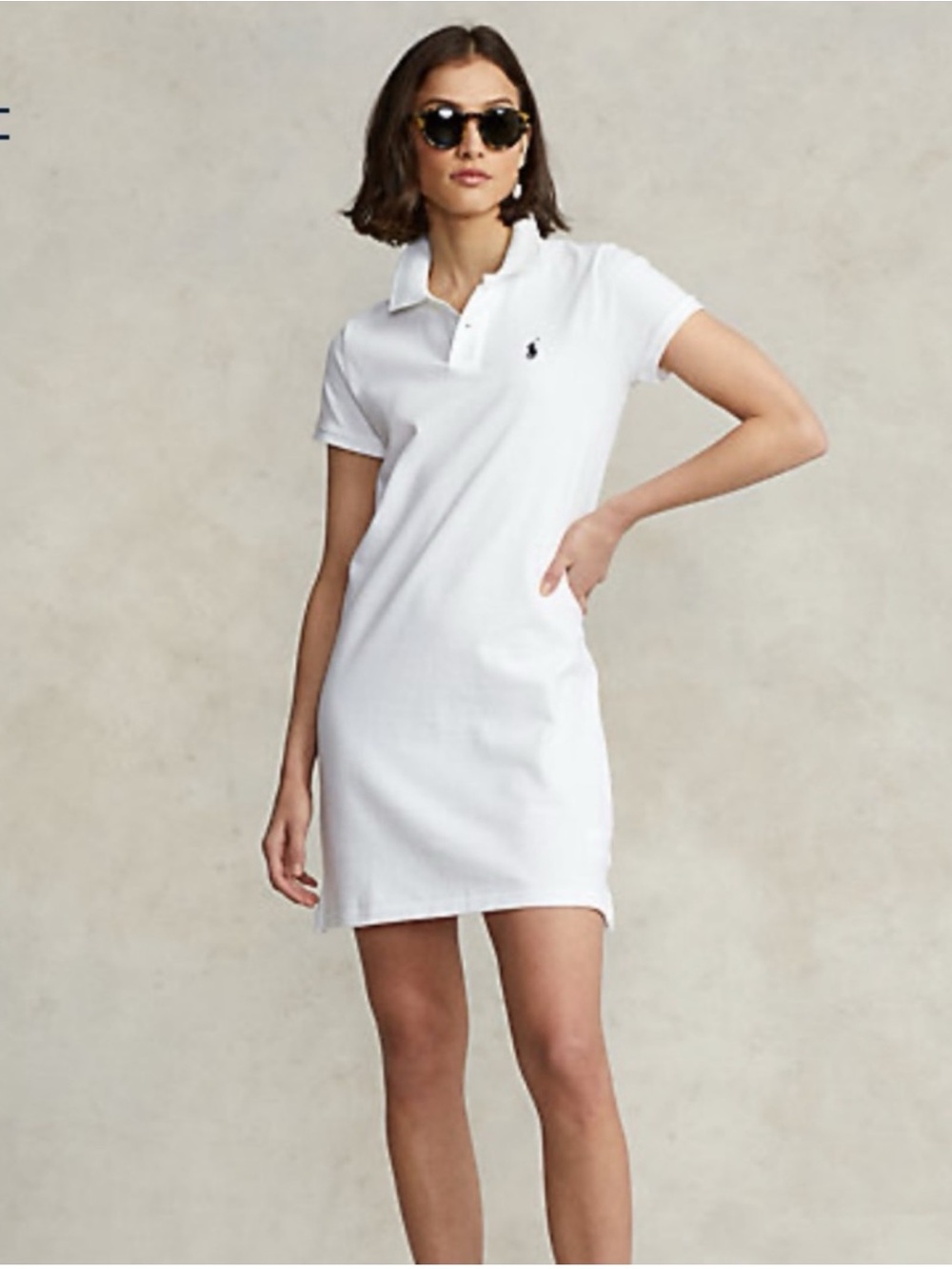 Polo Ralph Lauren The Mesh Mini Dress White Womens XL Old Money Preppy Heritage
